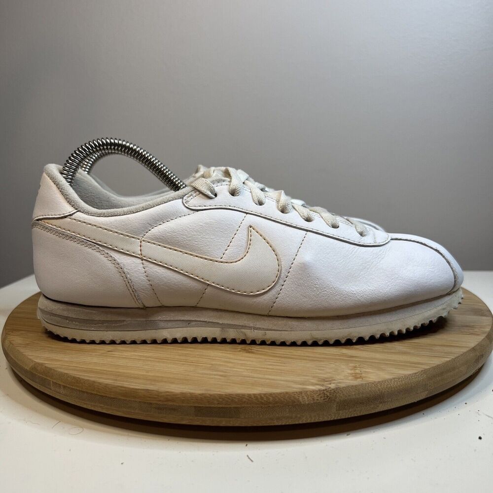 Nike Cortez 72 ‘08 Mens Size 7.5 White Leather Low Top Athletic Shoes 316418-113 - Picture 3 of 12